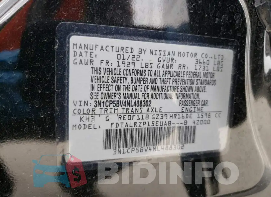 3N1CP5BV4NL488302 Photo# 12