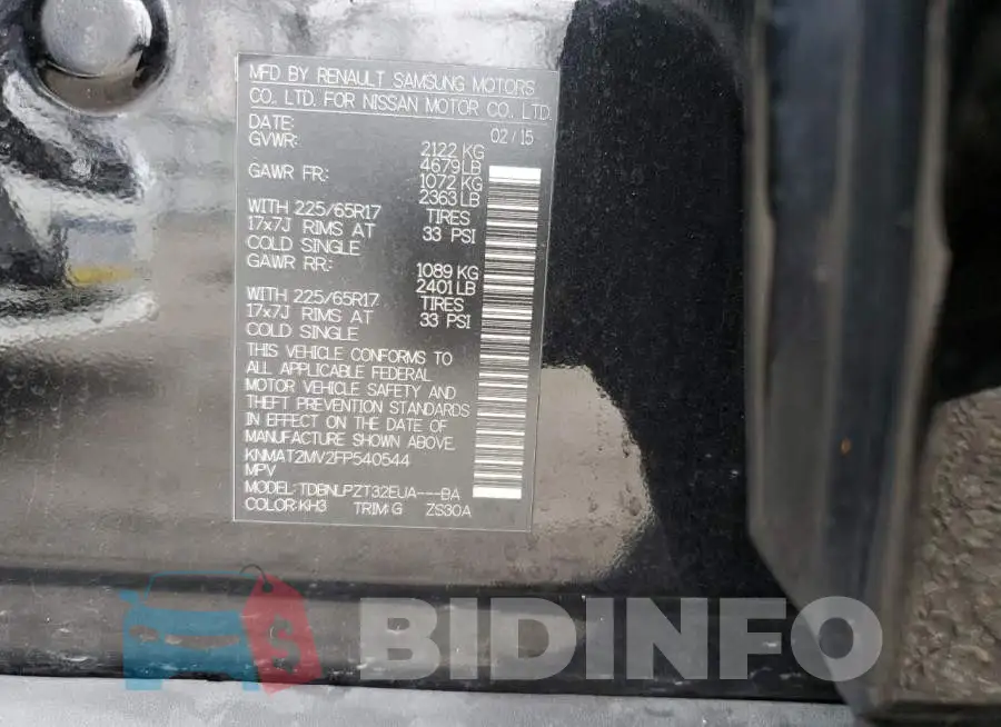 KNMAT2MV2FP540544 Photo# 13