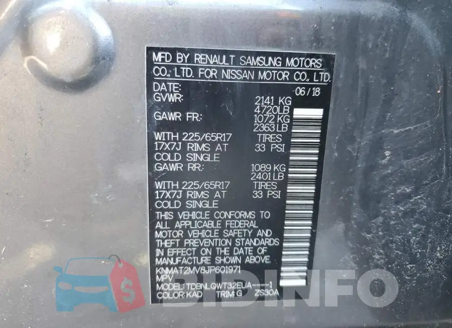 KNMAT2MV8JP601971 Photo# 13