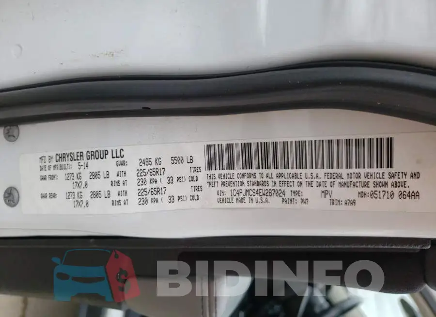 1C4PJMCS4EW287024 Photo# 13