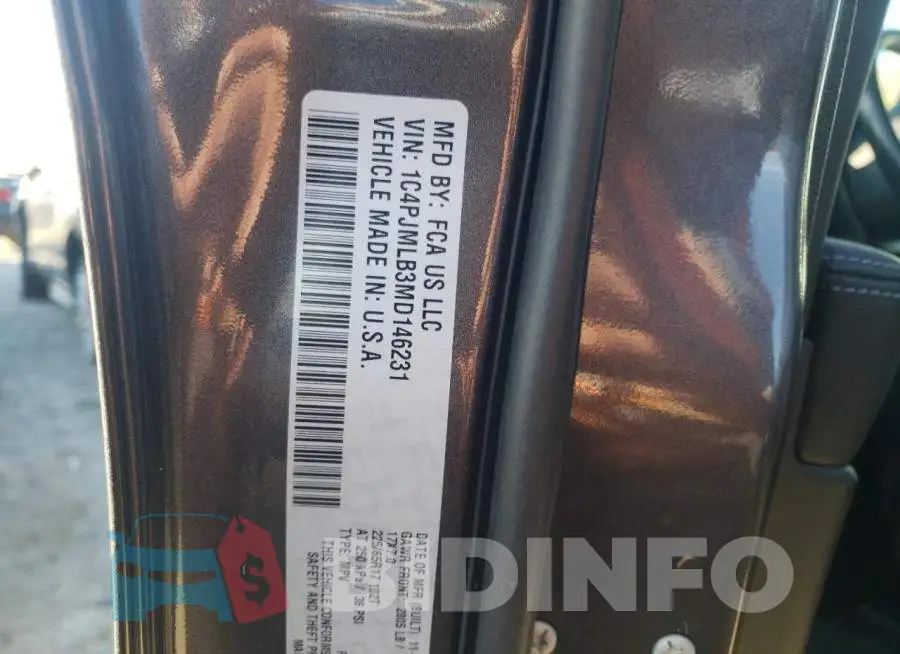 1C4PJMLB3MD146231 Photo# 10