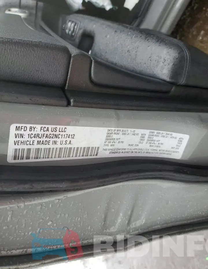 1C4RJFAG2NC117412 Photo# 12