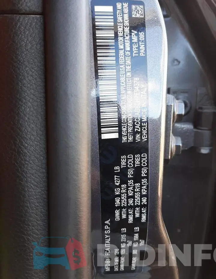 ZACCJABB0HPE94378 Photo# 12