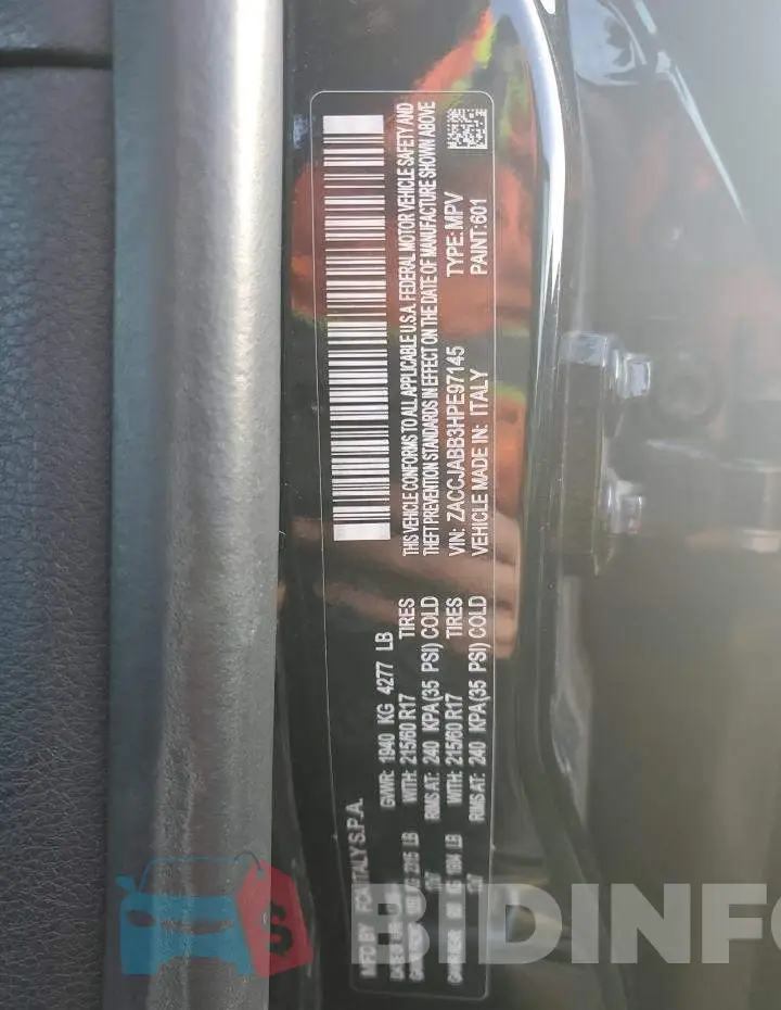 ZACCJABB3HPE97145 Photo# 13
