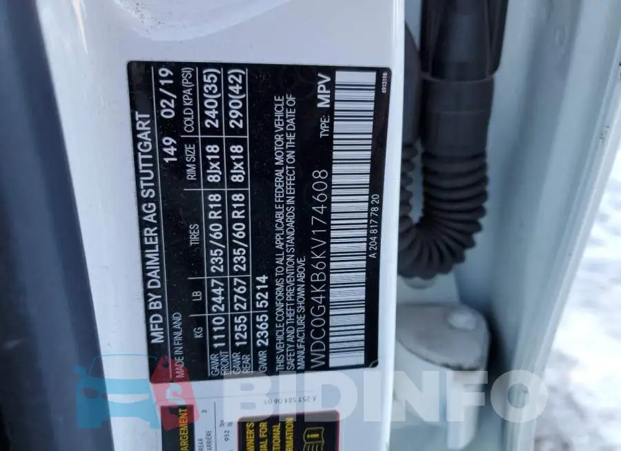 WDC0G4KB6KV174608 Photo# 13