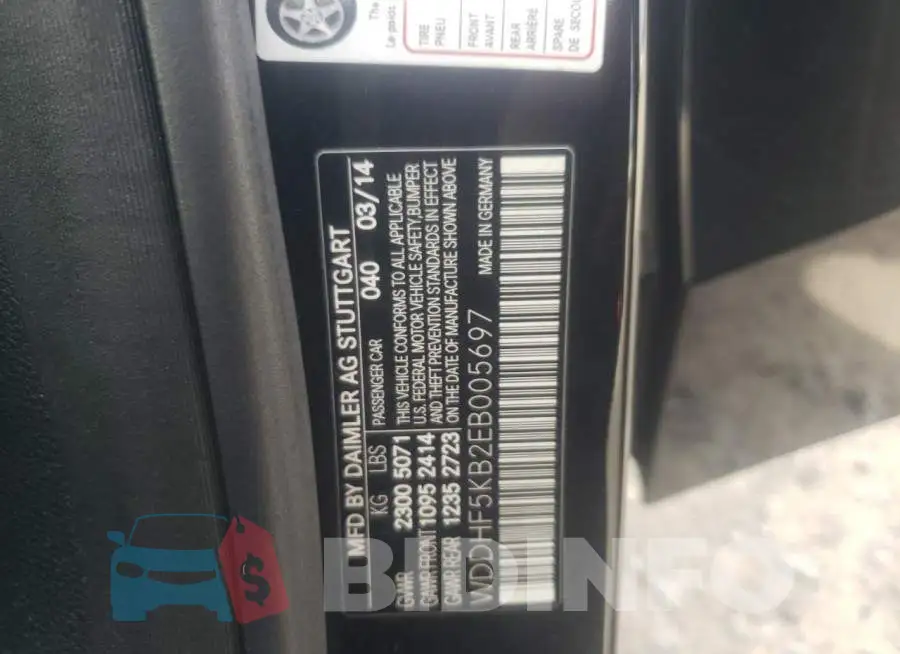 WDDHF5KB2EB005697 Photo# 13
