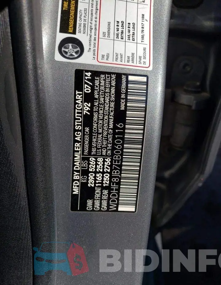 WDDHF8JB7EB060116 Photo# 12