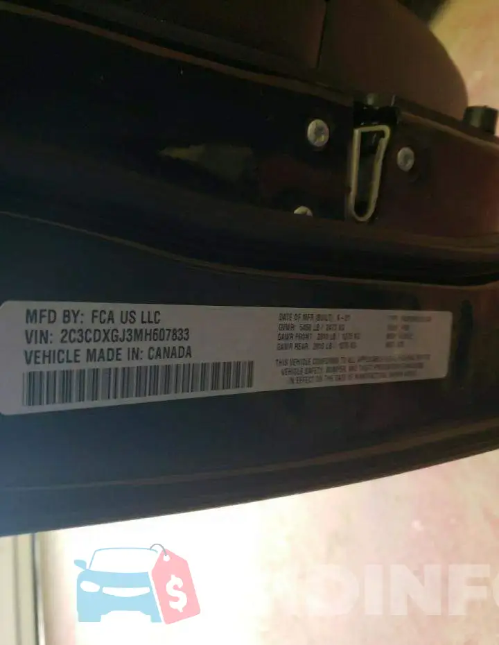2C3CDXGJ3MH607833 Photo# 13