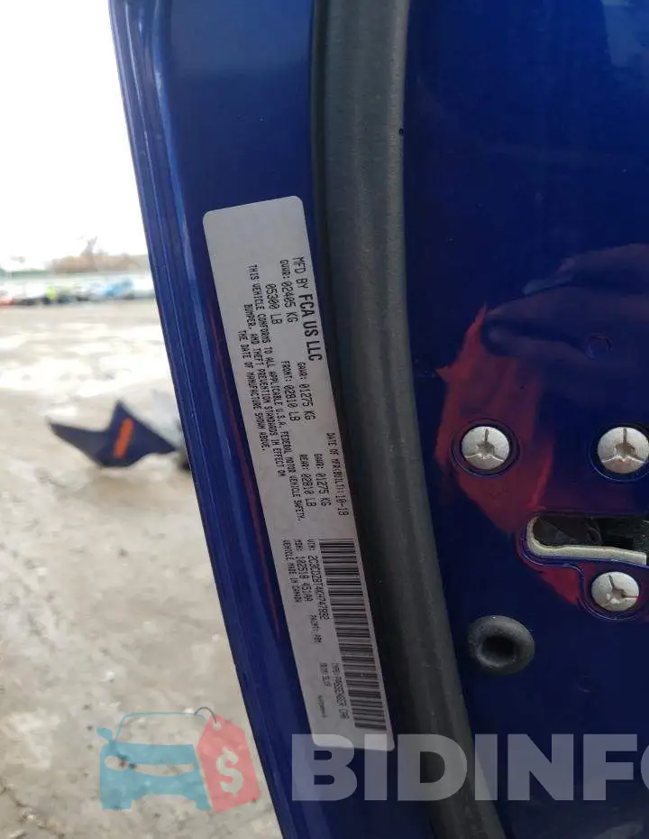 2C3CDZBT4KH747892 Photo# 12