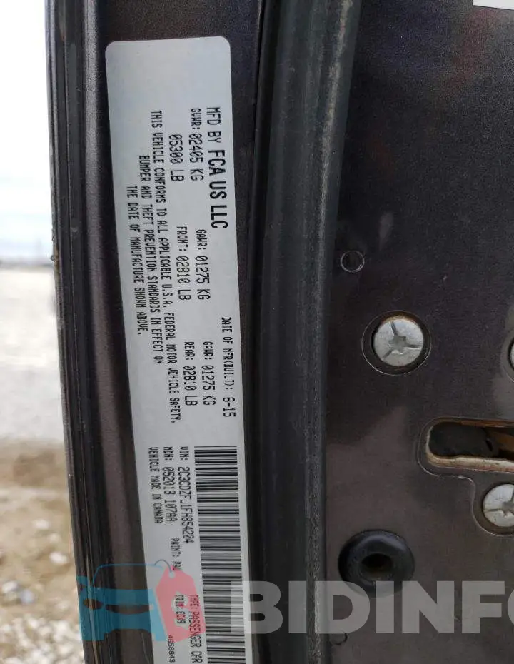 2C3CDZFJ1FH854204 Photo# 12