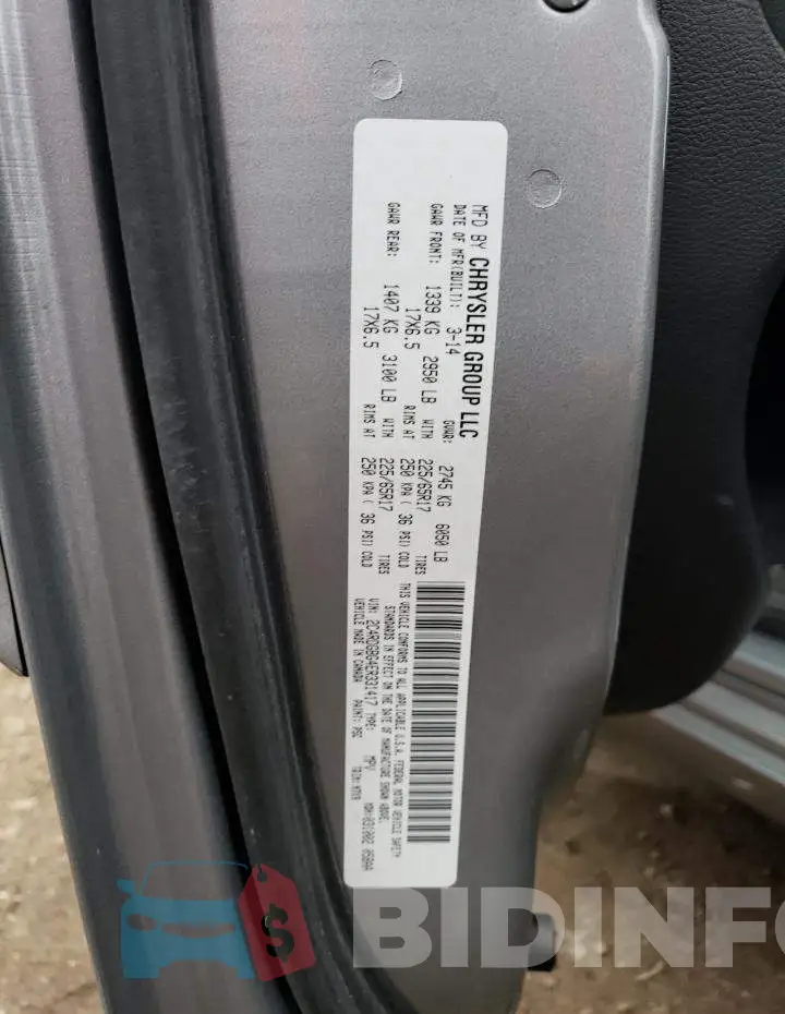 2C4RDGBG4ER331417 Photo# 14