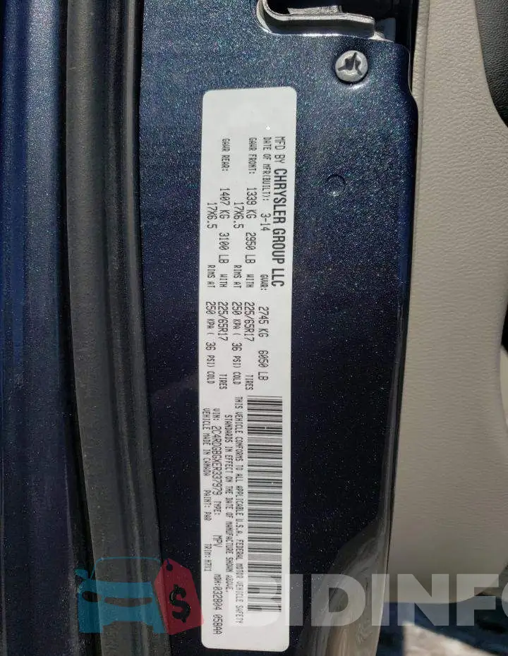 2C4RDGBGXER337979 Photo# 14