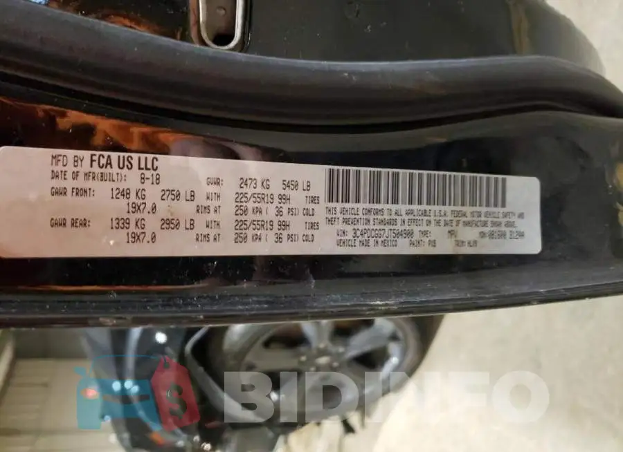 3C4PDCGG7JT504900 Photo# 13