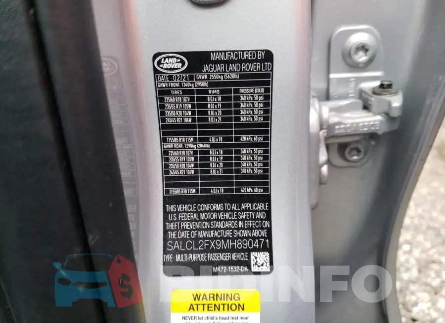 SALCL2FX9MH890471 Photo# 13