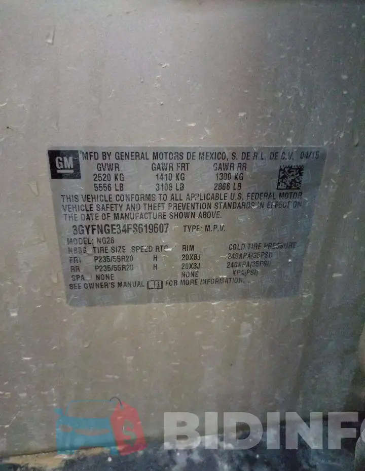 3GYFNGE34FS619607 Photo# 14