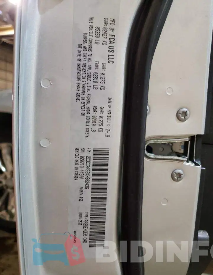 2C3CCARG3KH602436 Photo# 12