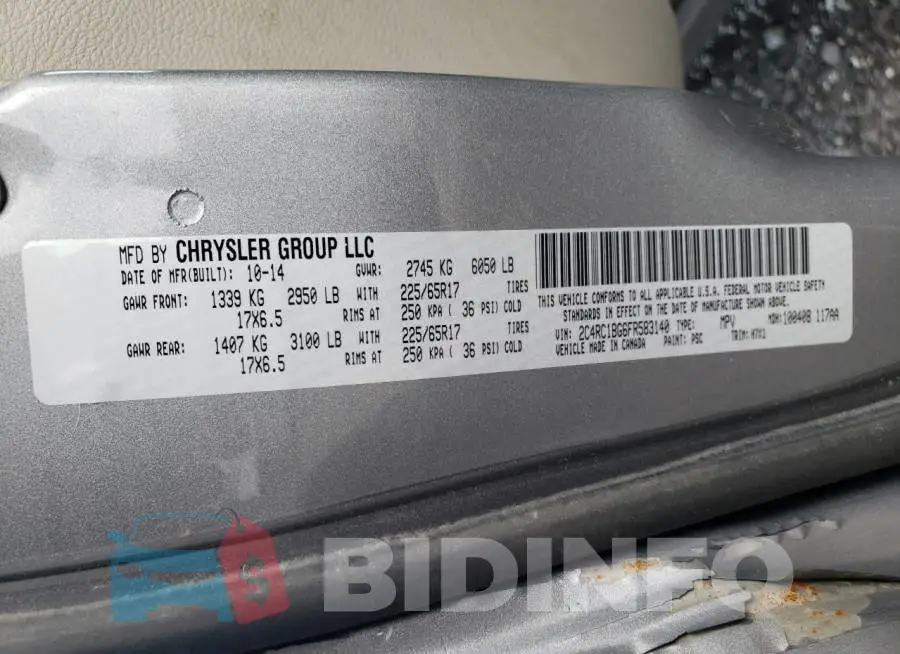 2C4RC1BG6FR583140 Photo# 13