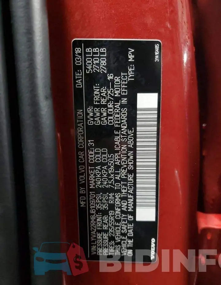 LYVA22RM8JB109701 Photo# 13