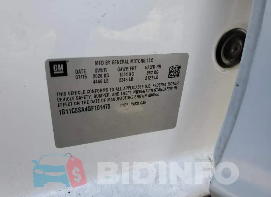1G11C5SA4GF101475 Photo# 13