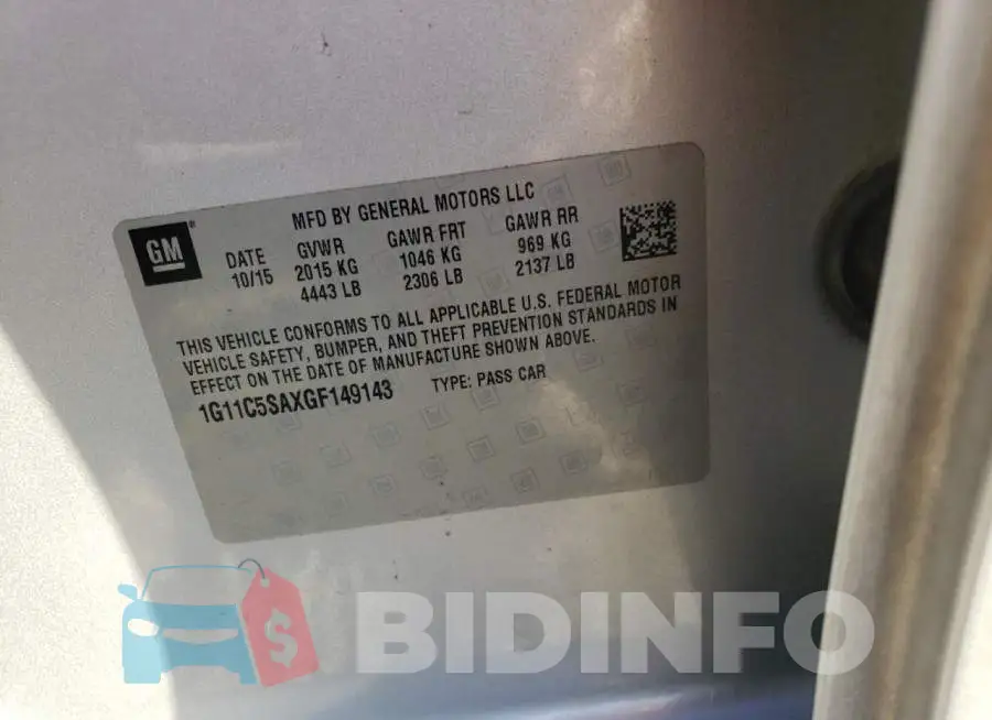 1G11C5SAXGF149143 Photo# 12