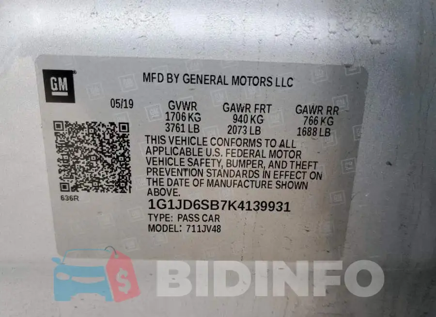 1G1JD6SB7K4139931 Photo# 12