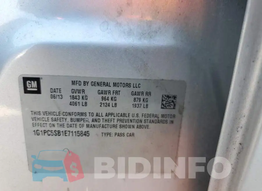 1G1PC5SB1E7115845 Photo# 12