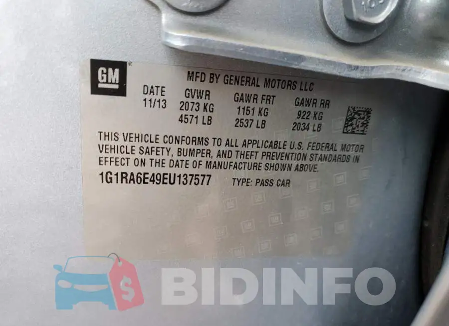 1G1RA6E49EU137577 Photo# 12