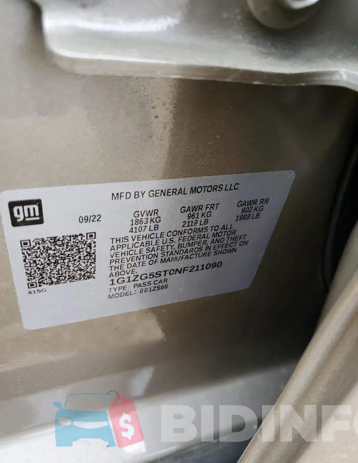 1G1ZG5ST0NF211090 Photo# 13