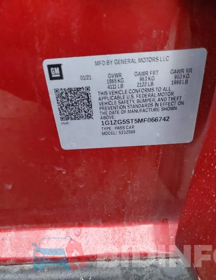 1G1ZG5ST5MF066742 Photo# 12