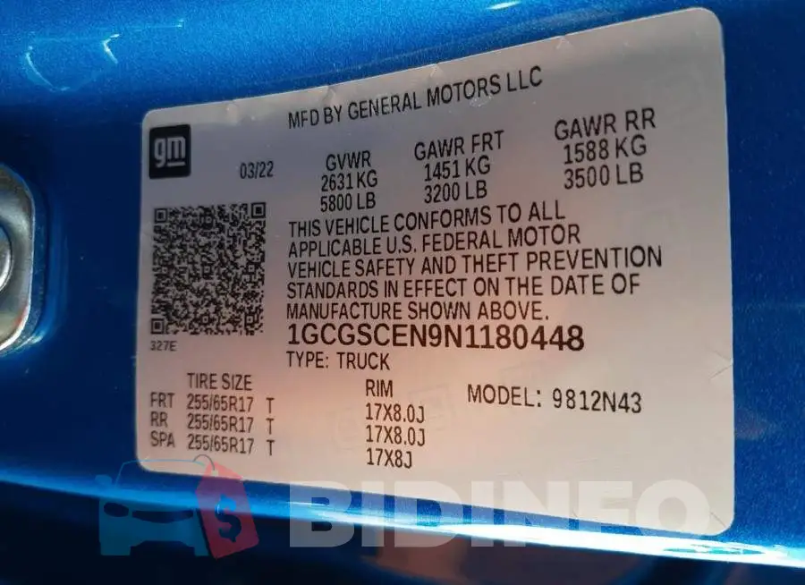 1GCGSCEN9N1180448 Photo# 12