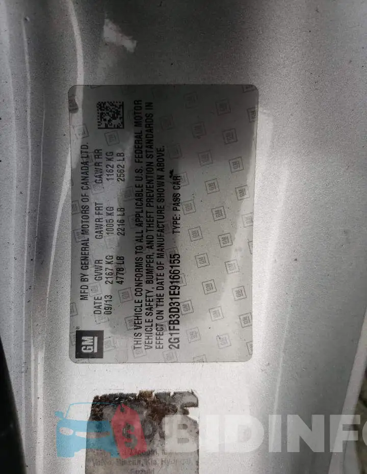 2G1FB3D31E9166155 Photo# 12