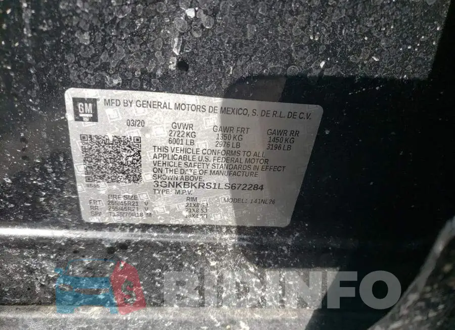 3GNKBKRS1LS672284 Photo# 12