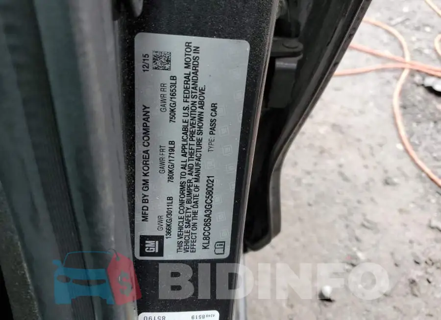 KL8CC6SA3GC580021 Photo# 13