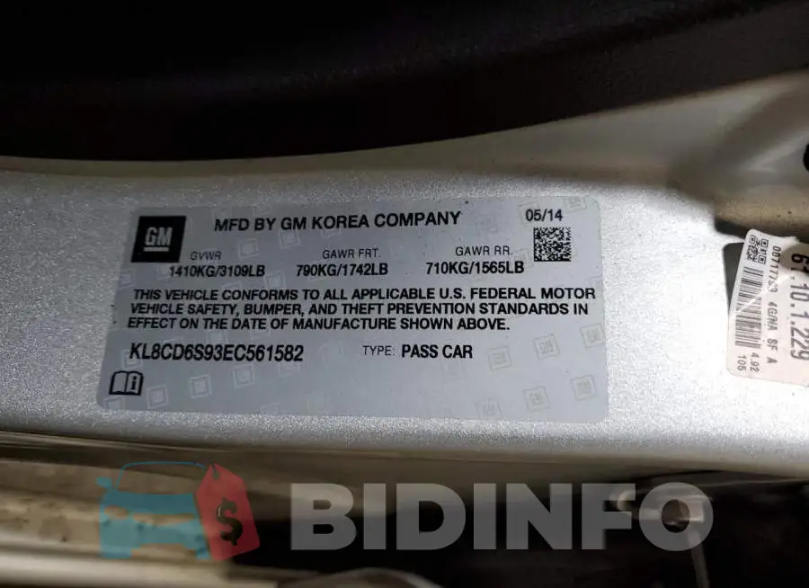 KL8CD6S93EC561582 Photo# 13