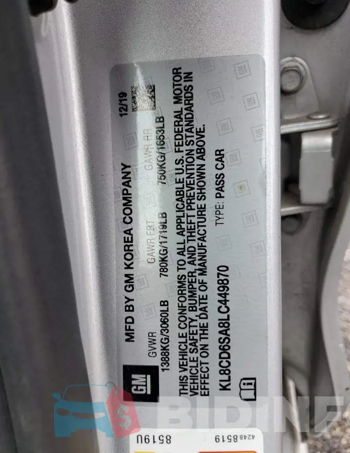 KL8CD6SA8LC449870 Photo# 13