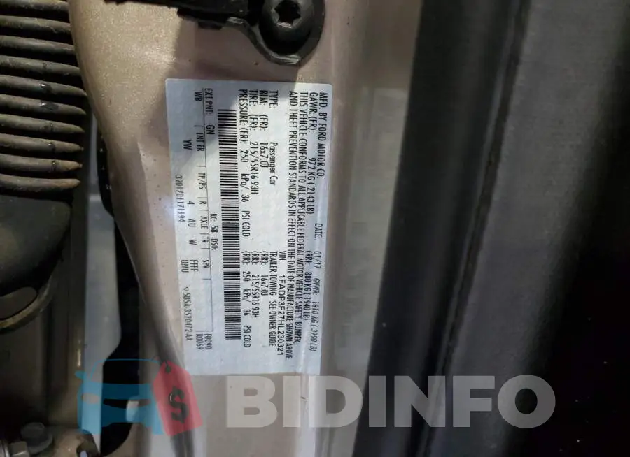 1FADP3F27HL230321 Photo# 13