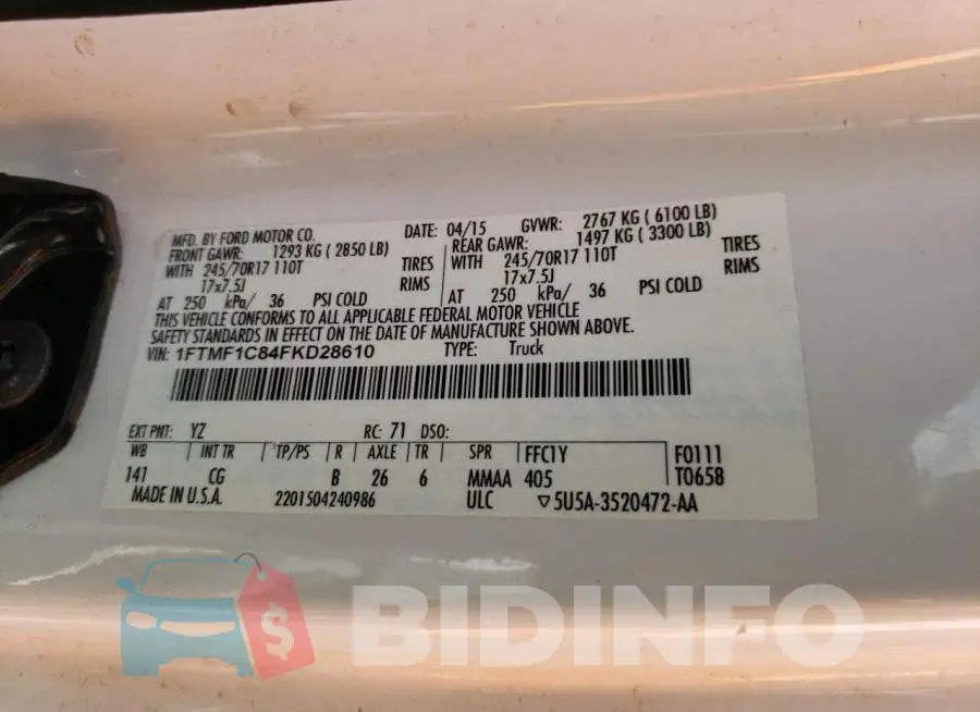 1FTMF1C84FKD28610 Photo# 12