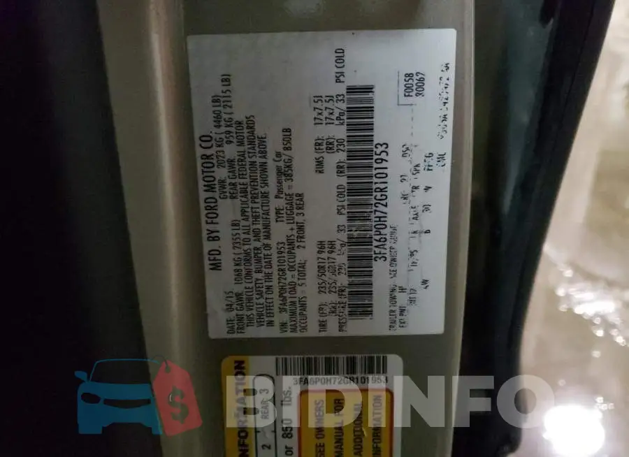 3FA6P0H72GR101953 Photo# 12
