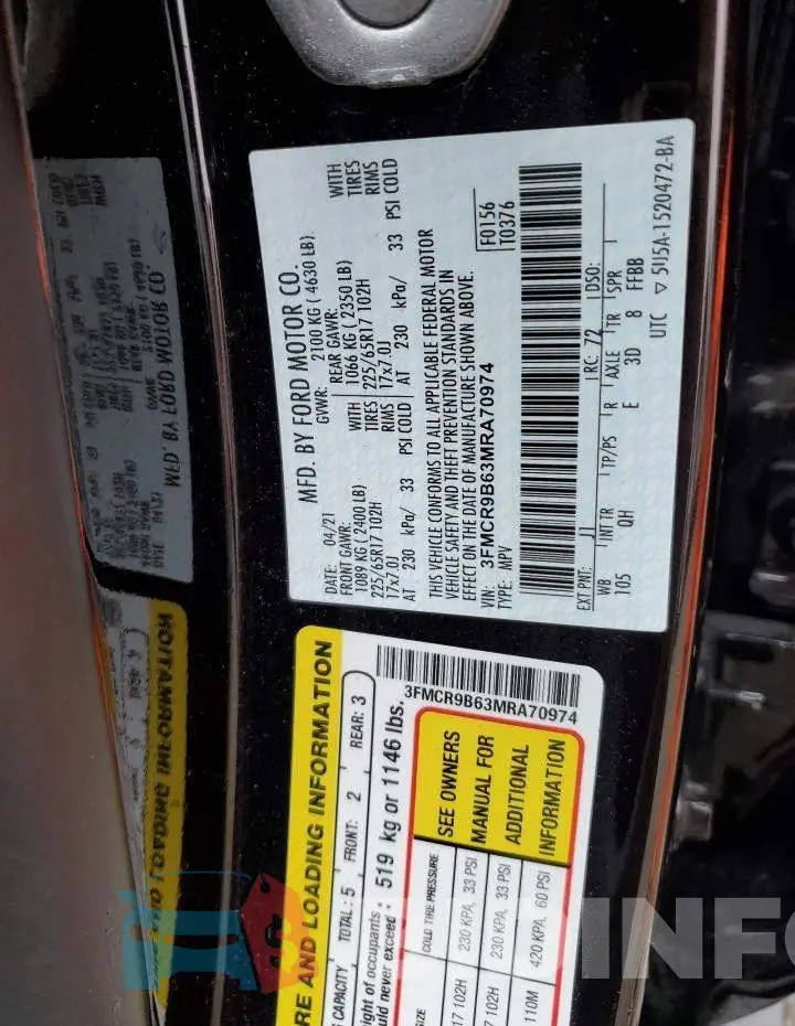 3FMCR9B63MRA70974 Photo# 12