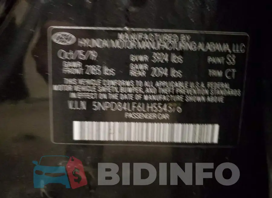 5NPD84LF6LH554376 Photo# 12