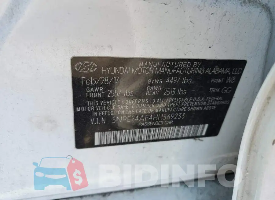 5NPE24AF4HH569233 Photo# 12