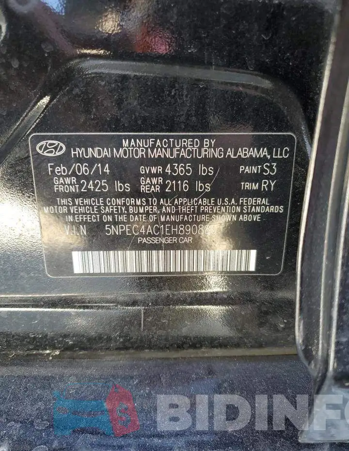 5NPEC4AC1EH890886 Photo# 12