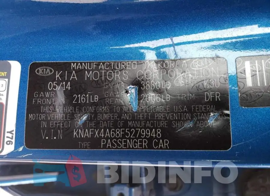 KNAFX4A68F5279948 Photo# 13