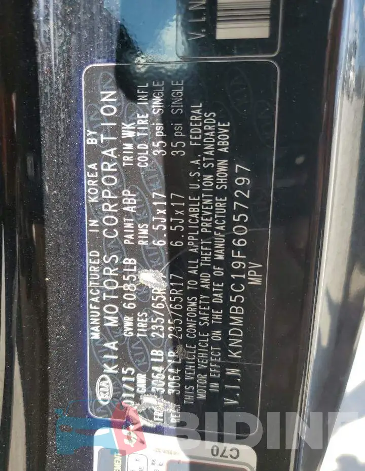 KNDMB5C19F6057297 Photo# 14