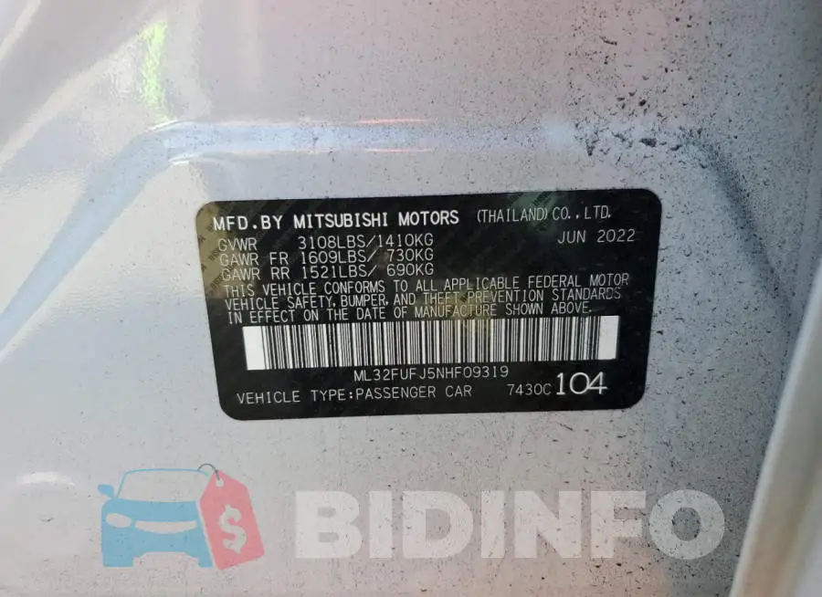 ML32FUFJ5NHF09319 Photo# 10