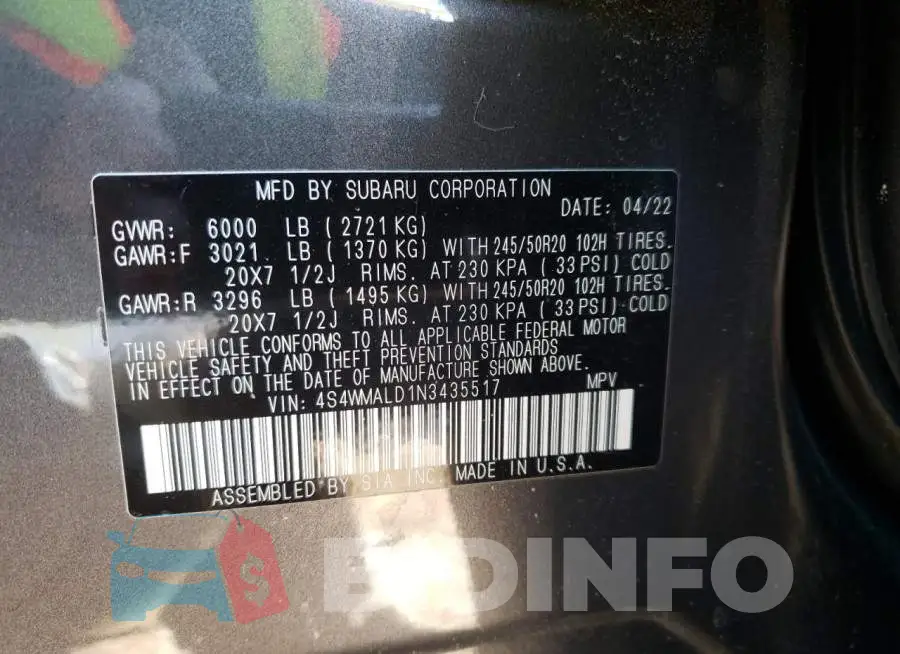4S4WMALD1N3435517 Photo# 14