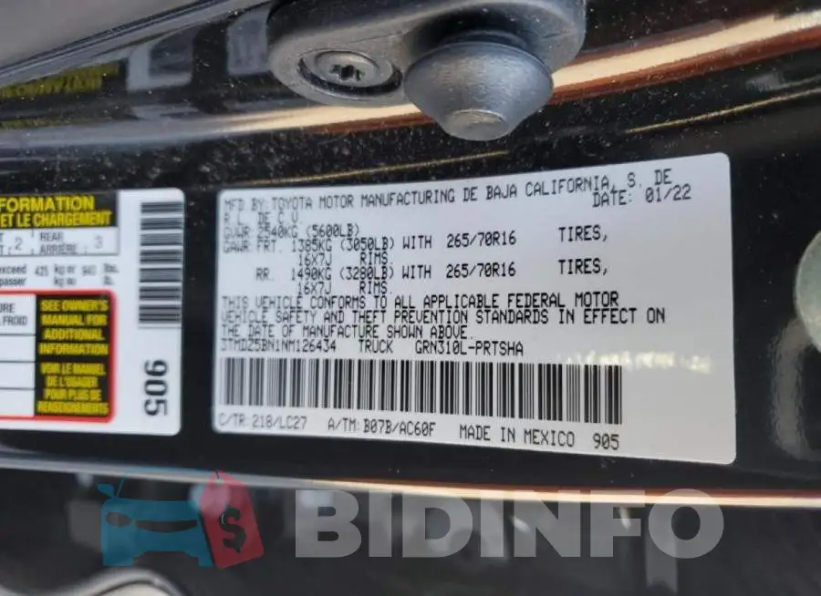 3TMDZ5BN1NM126434 Photo# 12