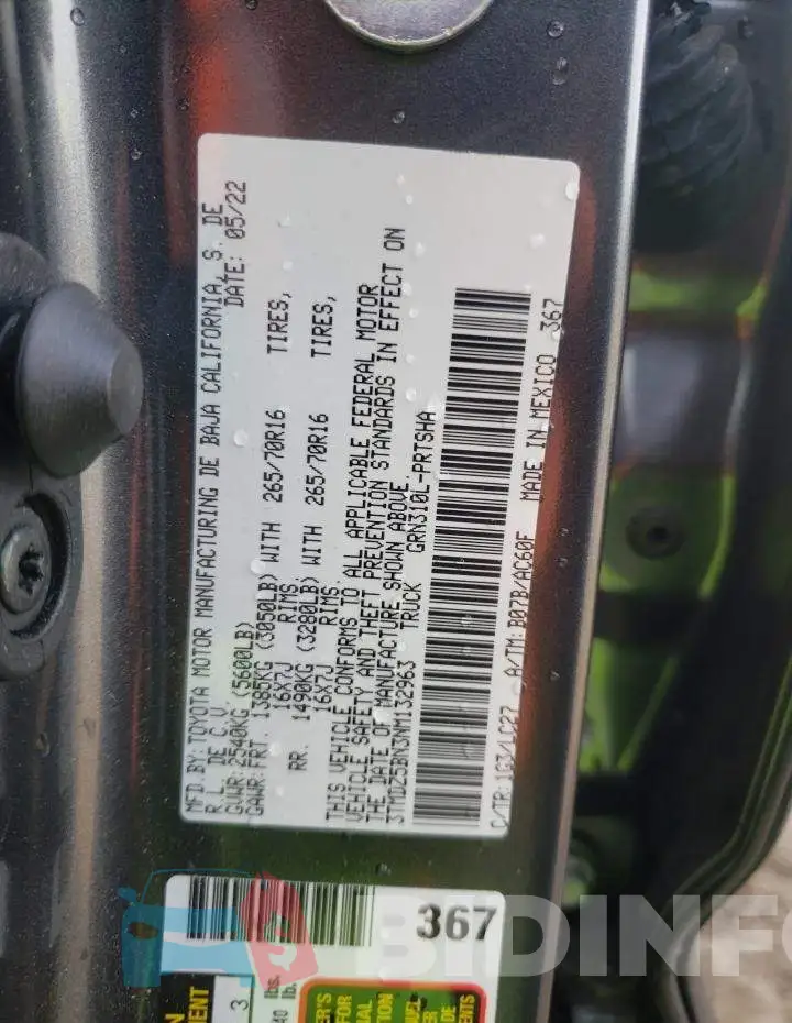 3TMDZ5BN3NM132963 Photo# 13