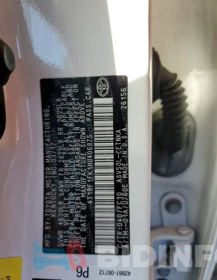 4T1BF1FK1HU406875 Photo# 13