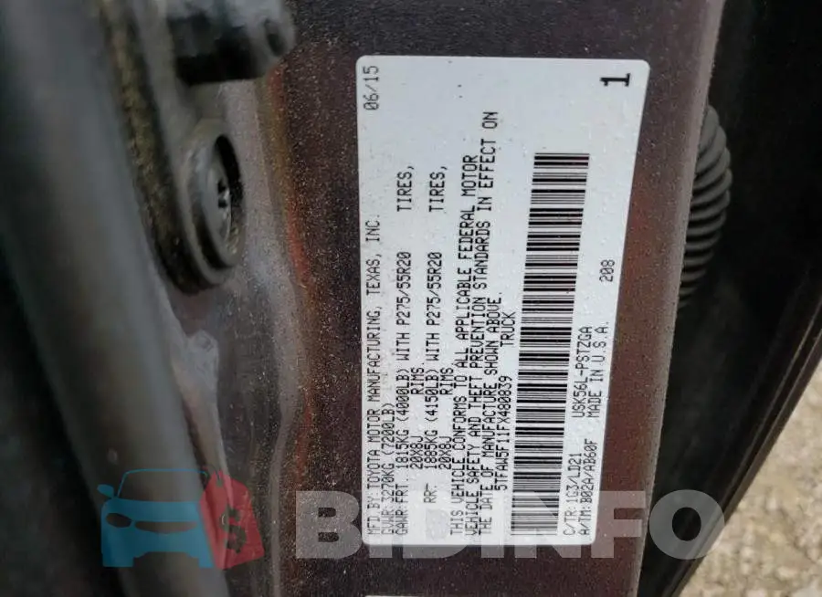 5TFAW5F11FX480839 Photo# 12